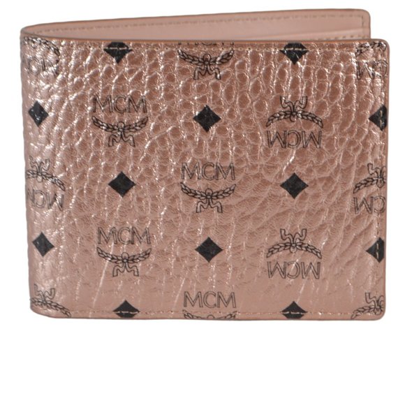 MCM Other - NWT MCM Men's Rose Gold Visetos Canvas Wal…